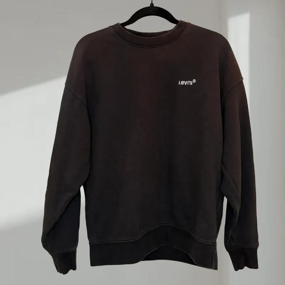 Levi’s Relaxed Crewneck Sweatshirt – Black/Charcoal (Men’s S)